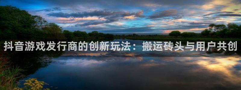 新城平台新注册：抖音游戏发行商的创新玩法：搬运砖头与用户共创